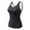 Black, variant on Women Thermal Underwear Top Double Brushed Red Velvet Chest Pad Slim Fit Seamless Cold Weather Base Layer