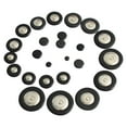 thumbnail image 1 of Bunblic 25Pcs Alto Sax Pads Set Replacement Practical Easy to Use Portable Instrument Parts Durability Alto Saxophone Pads Accessory Black, 1 of 7