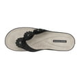 thumbnail image 4 of GC Shoes Women's Wedge Sandals, Low Heel Casual Summer Platform w/ Arch Support, Thong Slide Comfort Wedges, Ammie/Black/6.5, 4 of 5