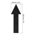 thumbnail image 2 of Uxcell 8x2" Flecha Etiqueta PVC Señal Direccional Adhesivo Desmontable Calcomanía de Piso Negra 6Set / 18Piezas, 2 of 6