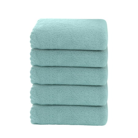 Tahtuvzn Home Decor Bedroom Hand Towels for Bathroom 5pc Velvet Towel Plain Face Soft Absorbent Wash Ah Holiday Shop 60th Birthday Gifts Women