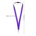 thumbnail image 3 of Lanyards WEZEBEL de poliéster morado con cierre de seguridad, paquete de 12, 3 of 5