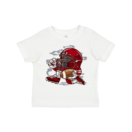 

Inktastic Football Helmet Running Gift Toddler Boy or Toddler Girl T-Shirt