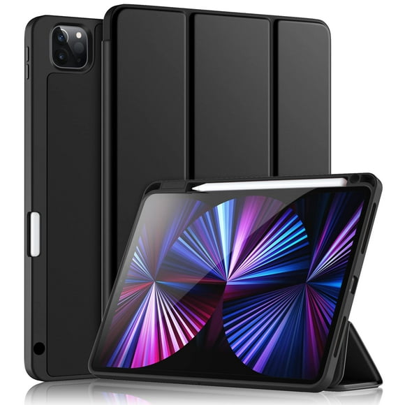 Funda Wenlaty compatible con iPad Pro 11 de 4.ª, 3.ª y 2.ª generación, color negro