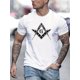 thumbnail image 1 of Playera Hombre The LabelMen's Stylish Print Cotton T-Shirt, Crew Neck Short Sleeve, Casual Tee, Versatile Top For Spring And Summer, Trendy Streetwear Fashion, 1 pc, 100% cotton T-shirt Tee For Adul, 1 of 7
