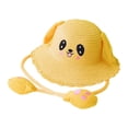 thumbnail image 1 of Sombrero de verano para niños, gorras de bebé, gorra panamá portátil para playa, sombrero de conejo para bebé amarillo, 1 of 9