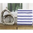 thumbnail image 5 of Bath Towels Set - 22 x 44 Inches 100% Cotton - High Absorbent, Quick Dry, Lightweight Thin Commercial Use Towel - 12 Blue Stripe, 5 of 7