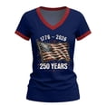 thumbnail image 3 of MEICHEN 250 Years of Freedom Shirt 250th Anniversary of American Independence Day Blouse Top, 3 of 5