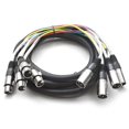 thumbnail image 1 of Seismic Audio -  4 cHANNEL XLR SNAKE cABLE -15 Feet -Pro Audio Patch, 1 of 4