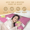 thumbnail image 3 of Body Pillow Cover - Soft Body Pillow Pillowcase, pink america lama alpacas cactus Breathable Long Body Pillow Case Cover with Invisible Zipper 20x60in, 3 of 5