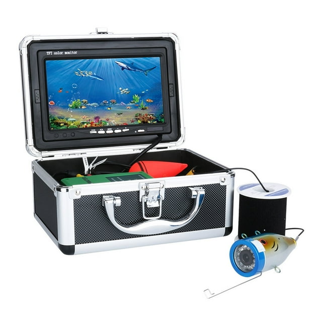 7" Inch 1000tvl Underwater Fishing Video Camera Kit 12 PCS LED Infrared Lamp Lights Video Fish Finder Lake Under Water Fish ,Fishing Observation Device