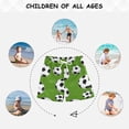 thumbnail image 6 of Cartoon Football on Green Background Swim Trunks Board Shorts Beach Pants Bathing Bottoms L, 6 of 8