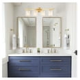 thumbnail image 3 of Drevy 28" Vanity Light Over Mirror, 4 Light Wall Lighting, Brushed Brass Bathroom Lights, Contemporary Coastal Bathroom Lighting, ETL Listed, AL2218-W4, 3 of 7