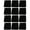 Black, variant on 12 Pack Cotton Bandanas in Plain Colors for Crafts, Costumes, Workwear (White)