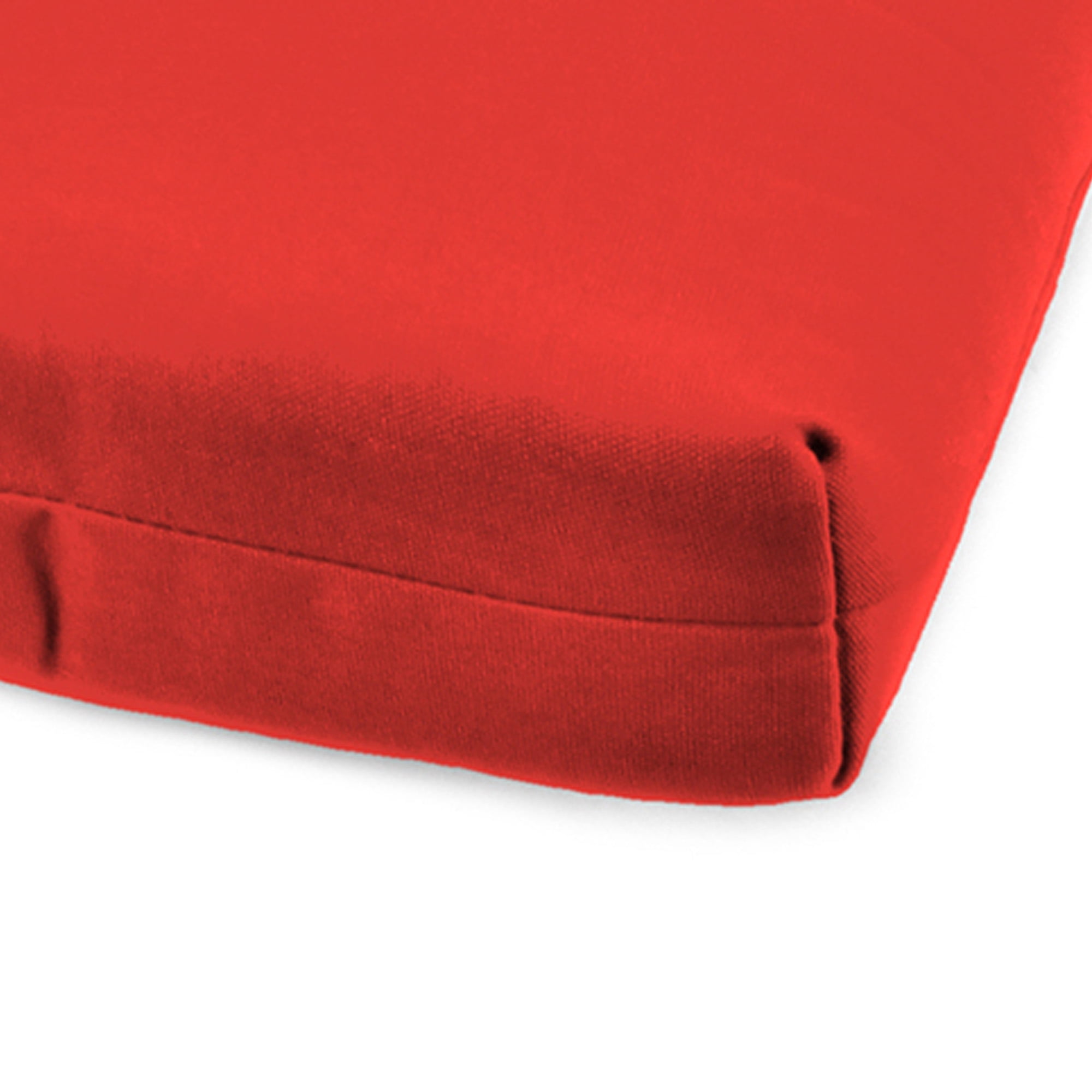 Jordan Manufacturing 73" x 22" Sangria Red Solid Rectangular Outdoor Chaise Lounge Cushion with Ties and Hanger Loop