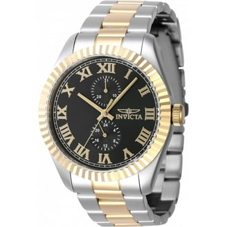 Invicta Specialty Men 45mm Stainless Steel Gold Blue Dial