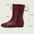 thumbnail image 4 of Wensltd Women's Low Heel Short Boots Versatile Autumn Winter Trendy Comfortable Ankle Bootie Daily Wear, 4 of 7