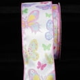 thumbnail image 2 of The Ribbon People Pink and Green Butterfly with Pearled Edge Wired Craft Ribbon 2.5" x 40 Yards, 2 of 2
