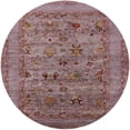 thumbnail image 1 of Ahgly Company Indoor Round Mid-Century Modern Chestnut Brown Oriental Area Rugs, 3' Round, 1 of 6
