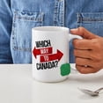 thumbnail image 4 of CafePress - Which Way To Canada? Mugs - 15 oz Ceramic Large White Novelty Mug, 4 of 6
