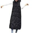 thumbnail image 2 of AOOCHASLIY Ladies Coat Clearance Winter Fashion Woman Lengthened and Thickened Medium Length Down Cotton Jacket, 2 of 5