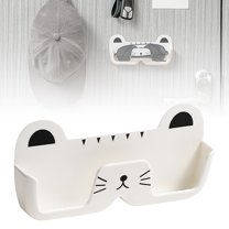 Eyeglasses Holder Stand, Cat-shaped Sunglasses Holder Wall Mounted,Sunglasses Display Stand, Drill-free Glasses Organizer, Eyeglass Holder for Bathroom/Bedroom/Entrance