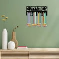 thumbnail image 6 of Sports Theme Iron Medal Hanger Holder Display Wall Rack 3-Line with Screws Javelin Gymnastics 130x290mm Hole: 5mm, 6 of 7