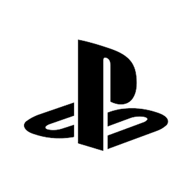 PlayStation Logo Vinyl Decal - 6 Inch Black