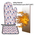thumbnail image 5 of KLL 4th Of July Pattern Oven Mitts and Pot Holders 2pcs Sets for Kitchen, Oven Mitt Heat Resistant 536°F, Oven Gloves for Kitchen,Cooking and Baking, 5 of 7