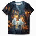 thumbnail image 6 of TOWED22 Halloween Costumes for Women Funny Pumpkin Printed Cute T Shirts Ghost Graphic Tops Fall Tee Fashion Gift(Dark Gray,L), 6 of 6