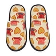 thumbnail image 1 of Fotbe Cups of Tea Pantuflas Peludas para Mujer con Estampado, Zapatillas de Peluche, Zapatos de Invierno para Casa, Uso Interior y Exterior-Large, 1 of 8