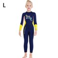 thumbnail image 4 of Naiovety DIVE SAIL Niños Traje de buceo Cuello 2.5 mm A prueba de sol Cálido Mantener 3 capas Impermeable Natación Playa Jugar Traje de Deportes acuáticos Amarillo L Naiovety OD003303-03, 4 of 6