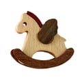 thumbnail image 2 of Jienlioq Nordical Style Horse Rocking Horse Table Decorations Home Decoration Pines Horse Rocking Horse Crafts, 2 of 7