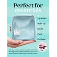 thumbnail image 3 of Estuche de maquillaje transparente Embla, bolsa de viaje, azul cielo, 3 of 6