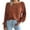 Orange, variant on Lilgiuy Women's Casual Colorful Long Sleeve Off Shoulder Knit Sweater Crew Neck Sweater,Blue,4 2022 Fall Winter