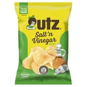 Utz Salt 'n Vinegar Potato Chips, Gluten-Free, Family Size, 7.75 oz Bag