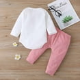 thumbnail image 3 of Baby Girl's Three Piece Bodysuit with Pants and Headband Outfit, 3 of 5