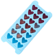 thumbnail image 1 of Divertidas bandejas de cubitos de hielo de silicona para hacer cubitos de hielo en forma de corazón, molde de cubitos de hielo de fácil liberación para cócteles, whisky, 1 of 5