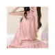 thumbnail image 2 of Camisón estampado para mujer, chaleco con tirantes y volantes de tira ancha, vestido para dormir, camisón sin mangas súper suave, vestido para estar en casa, 2 of 8