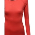 thumbnail image 3 of FashionOutfit Women's Basic Solid Round Neck Long Sleeves Sweatshirt, 3 of 3