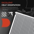 thumbnail image 2 of A-Premium Engine Coolant Radiator Assembly with Transmission Oil Cooler Compatible with Subaru Forester 2009 2010 2011 2012 2013 H4 2.5L Turbocharged, Automatic Transmission, Replace# 45119SC020, 2 of 8