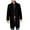 Black, variant on YYDGH Men's Wool Blend Pea Coat Notched Collar Single Breasted Overcoat Warm Winter Thermal Trench Coat with Pockets Brown L