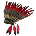 thumbnail image 3 of Tocado de plumas, decoración para la cabeza, accesorios para fotos, diadema para juegos de rol de carnavales Estilo A, 3 of 8