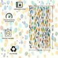 thumbnail image 6 of Stall 36"x72"Abstract Bright Watercolor Colorful Spots Shower Curtain Set with Hooks,Abstract Ivory Color Background Bathroom Curtain,Waterproof Bath Curtains for Bathroom Decor, 6 of 6
