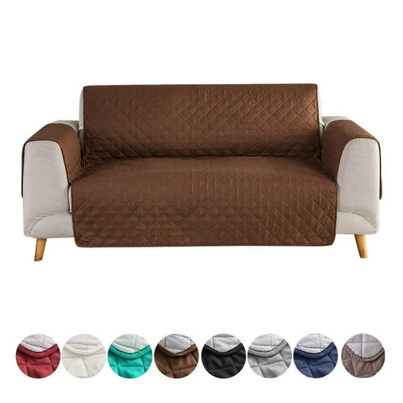 JUNWELL 1/2/3 Seater Waterproof Non-slip Pet Slipcover Loveseat Sofa Cover Mat Furniture Protector for Dogs/Cats Seat Arms
