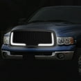 thumbnail image 6 of DNA Motoring GRF-LB-006-MBK-1 For 2002 to 2005 Dodge Ram 1500 2500 3500 Matte Black LED DRL Honeycomb Mesh Front Hood Bumper Grille Grill 03 04, 6 of 6