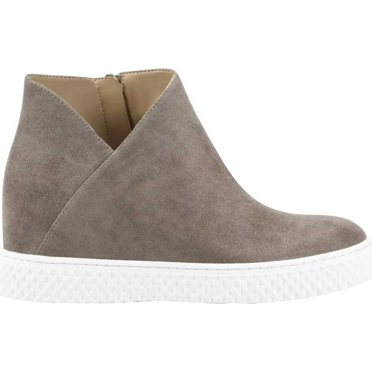 Women s Aerosoles Zirah Ankle Bootie Taupe Faux Suede Fabric 6.5 M