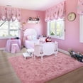thumbnail image 3 of Alfombra de área Noahas Fluffy Blush para dormitorio de niñas 120x180 cm, 3 of 8