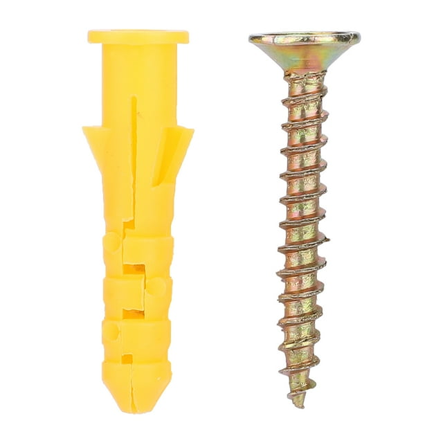 Self Tapping Screws Plastic Expansion Wall Plug Screw Fixings Self Tapping Screws Fastener Hardware Kit M6