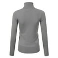 thumbnail image 3 of JJ Perfection Women's Stretch Knit Turtle Neck Long Sleeve Pullover Sweater with Plus Size, 3 of 4